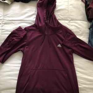 Adidas Climawarm Maroon Hoodie